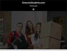 Tablet Screenshot of oneontastudents.com